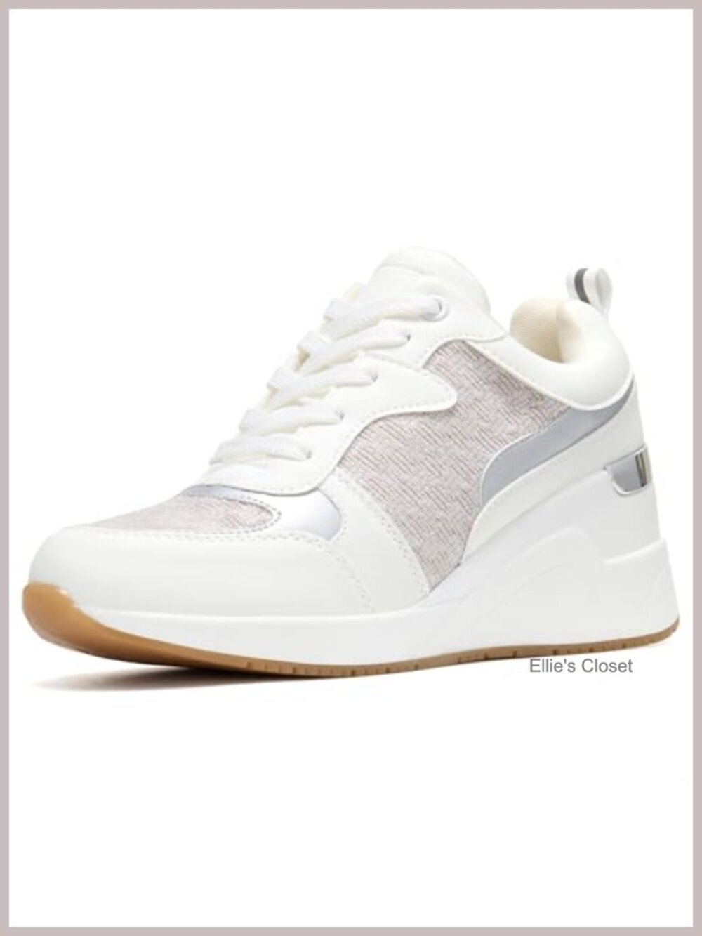 Wedge Sneakers for Women 2 Inch Heel Platform Tennis Shoes